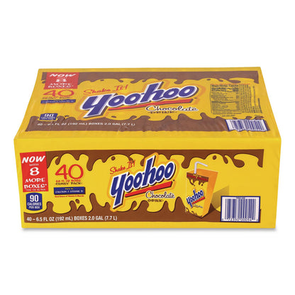 Yoo-hoo® Chocolate Drink Boxes, Chocolate, 6.5 oz Box, 40/Carton (GRR22002682)