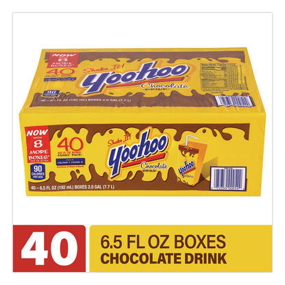 Yoo-hoo® Chocolate Drink Boxes, Chocolate, 6.5 oz Box, 40/Carton (GRR22002682)
