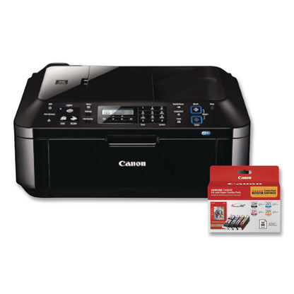 Canon® 2945B011 (PGI-220/CLI-221) ChromaLife100+ Ink/Paper Combo, Black/Cyan/Magenta/Yellow (CNM2945B011)