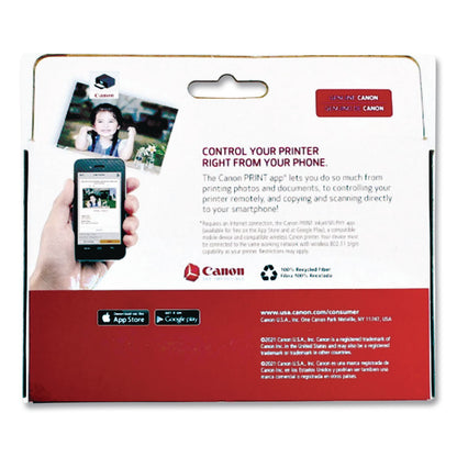 Canon® 6497B004 (PGI-250/CLI-251) Ink/Paper Combo, Black/Cyan/Magenta/Yellow (CNM6497B004)