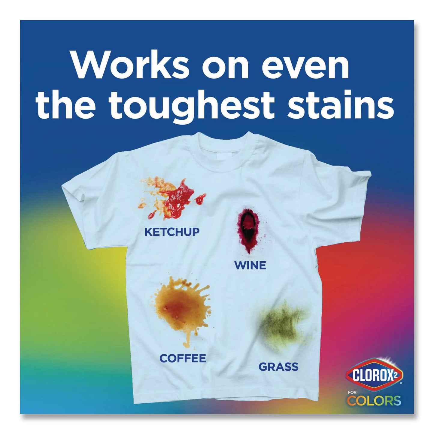 Clorox 2® For Colors Stain Remover and Laundry Additive, 3-in-1, Original Scent, 88 oz Bottle, 4/Carton (CLO30713CT)