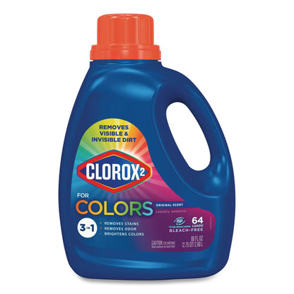 Clorox 2® For Colors Stain Remover and Laundry Additive, 3-in-1, Original Scent, 88 oz Bottle, 4/Carton (CLO30713CT)