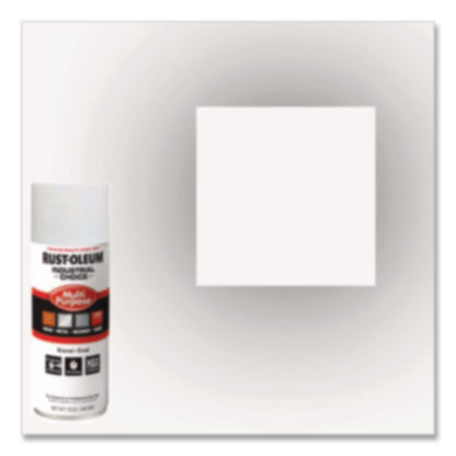 Rust-Oleum® Industrial Choice 1600 System Multi-Purpose Enamel Spray Paint, Flat White, 12 oz Aerosol Can, 6/Carton (RST1690830V)