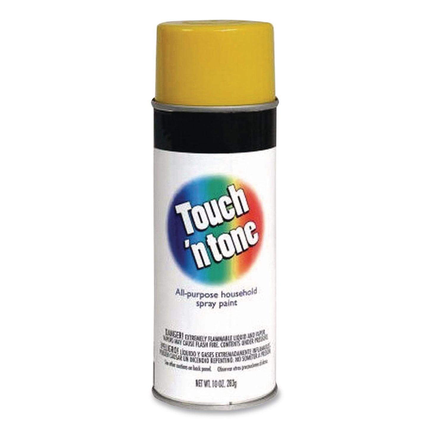 Rust-Oleum® Touch'n Tone Spray Paint, Gloss Yellow, 10 oz Aerosol Can, 6/Carton (RST55272830)