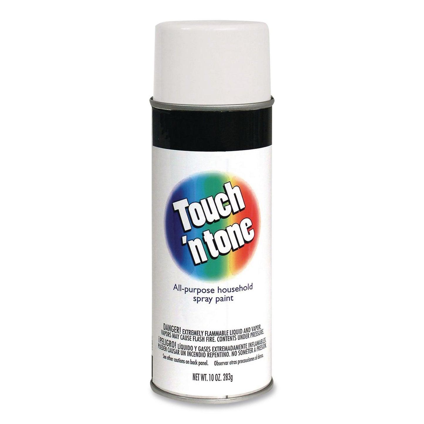 Rust-Oleum® Touch'n Tone Spray Paint, Flat White, 10 oz Aerosol Can, 6/Carton (RST55280830)