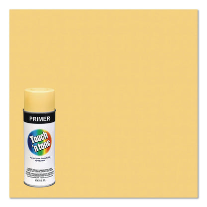 Rust-Oleum® Touch'n Tone Spray Paint, Gloss Yellow, 10 oz Aerosol Can, 6/Carton (RST55272830)