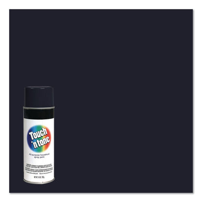 Rust-Oleum® Touch'n Tone Spray Paint, Flat Black, 10 oz Aerosol Can, 6/Carton (RST55275830)