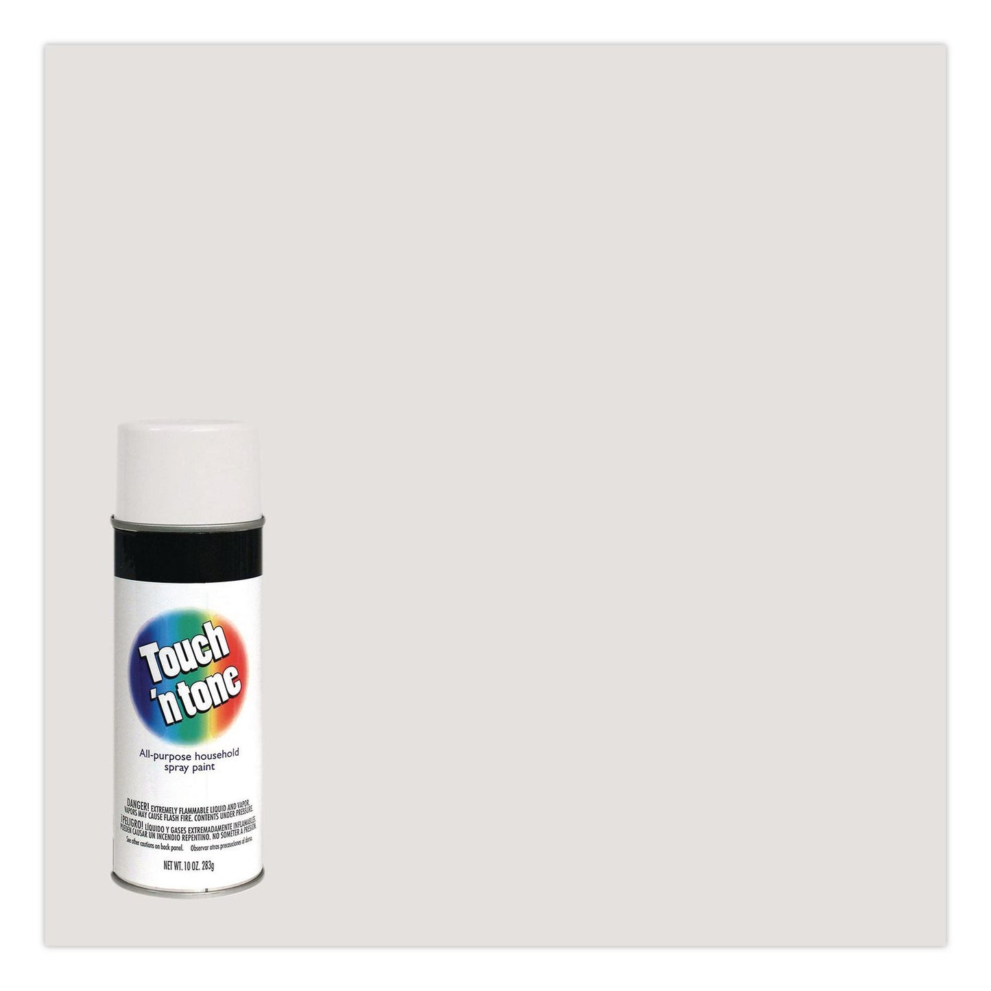 Rust-Oleum® Touch'n Tone Spray Paint, Flat White, 10 oz Aerosol Can, 6/Carton (RST55280830)