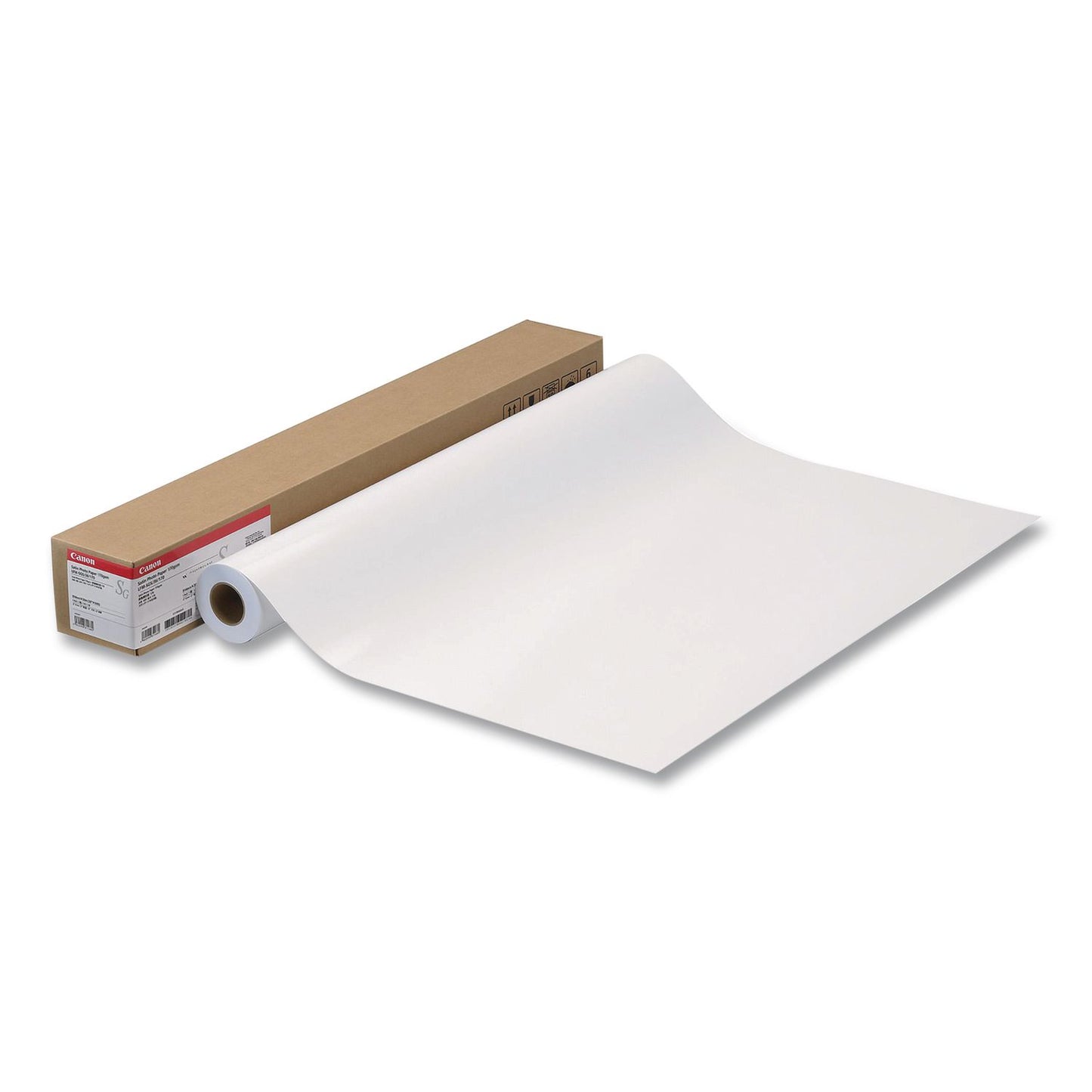 Canon® Satin Photographic Paper Roll, 2" Core, 8 mil, 42" x 100 ft, Satin White (CNM2047V137)