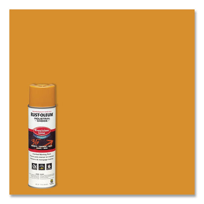 Rust-Oleum® Industrial Choice M1800 System Water-Based Precision Line Marking Paint, Gloss Yellow, 17 oz Aerosol Can, 12/Carton (RST203033)