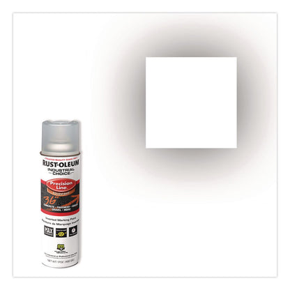 Rust-Oleum® Industrial Choice M1600 System Solvent-Based Precision Line Marking Paint, Flat Clear, 17 oz Aerosol Can, 12/Carton (RST1601838V)