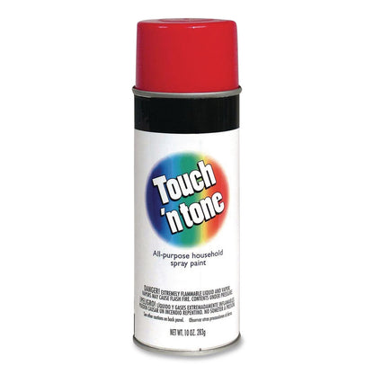 Rust-Oleum® Touch'n Tone Spray Paint, Gloss Red, 10 oz Aerosol Can, 6/Carton (RST55270830)