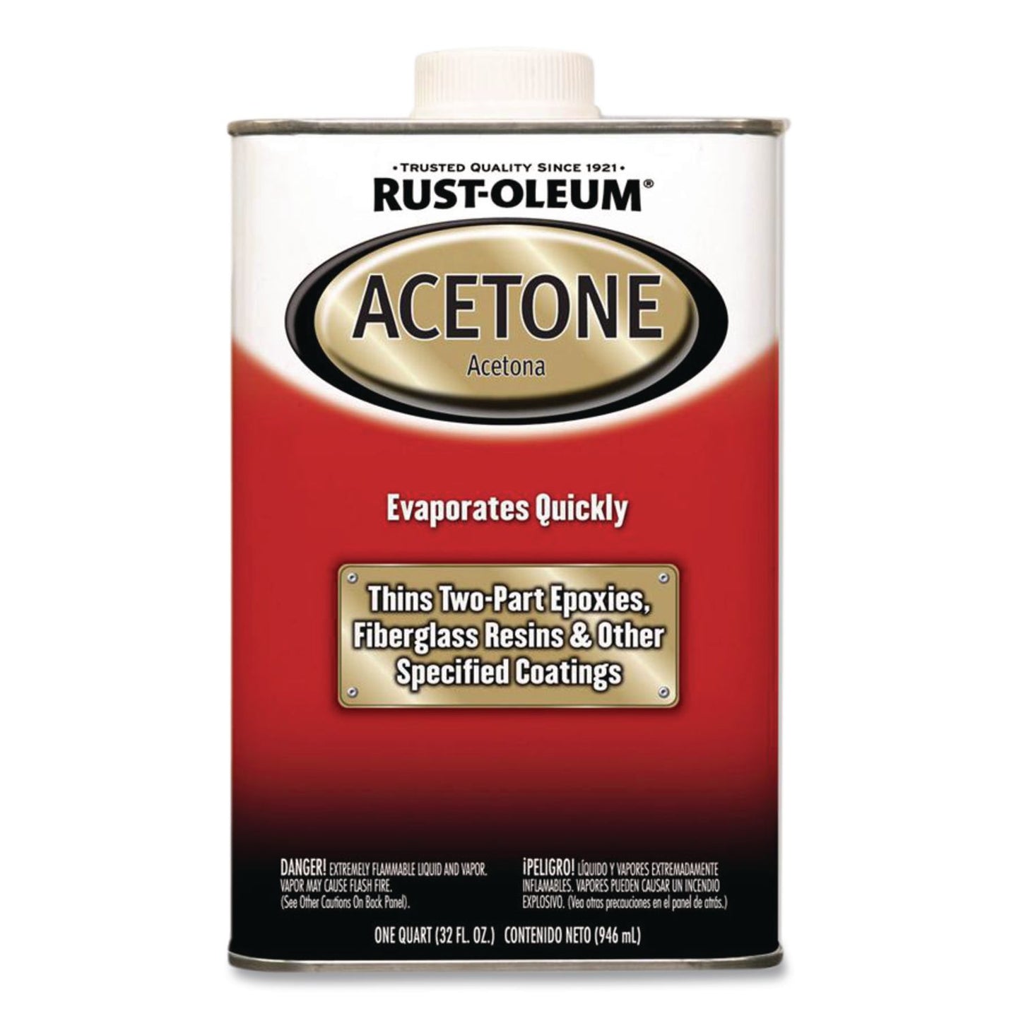 Rust-Oleum® Acetone, 1 qt Can, 4/Carton (RST248667)