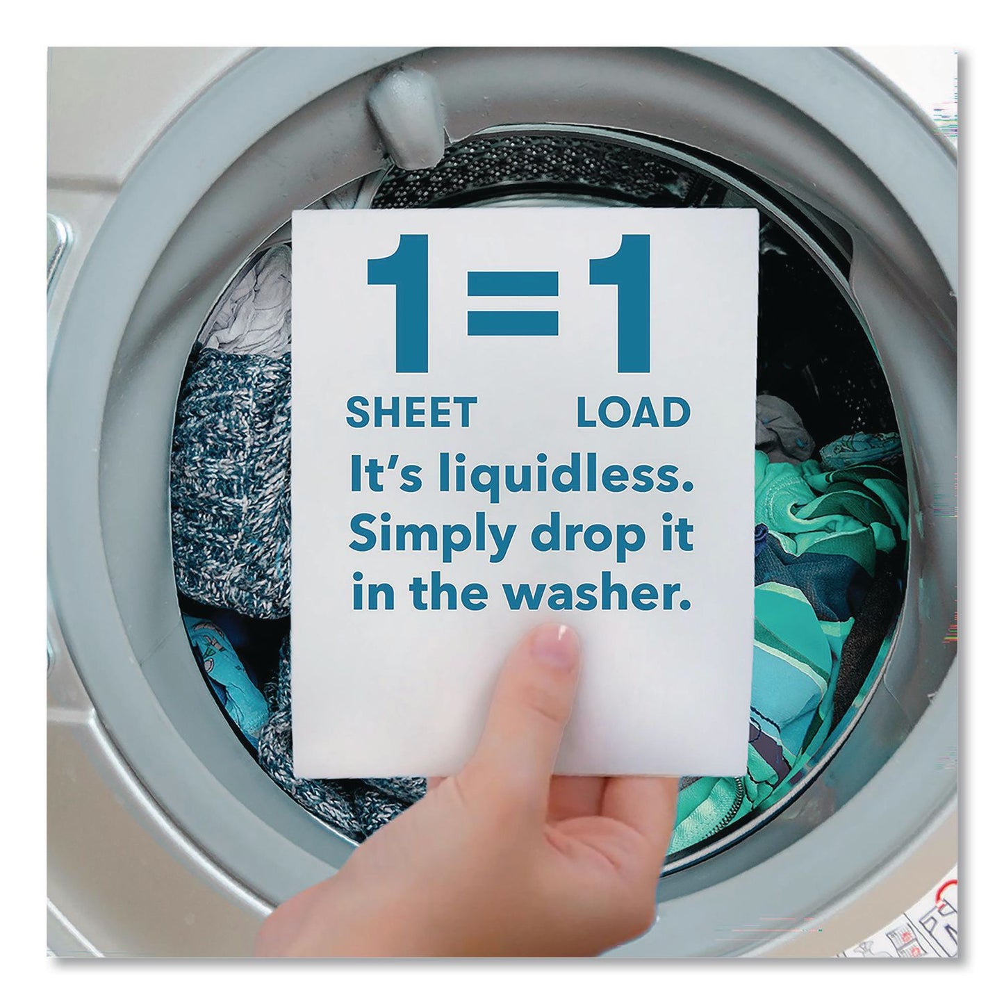 ECOS® Liquidless Laundry Detergent Sheets, Free and Clear, 50 Sheets/Box (EOP953710EA)