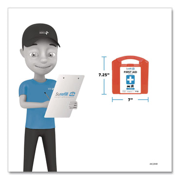 SUREFILL™ 10 Series First Aid Kit, 72 Pieces, Retail Plastic Case (AOHAK10NR)