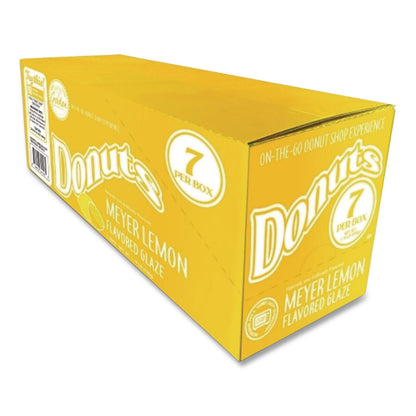 Golden Dough Foods Meyer Lemon Glazed Donut, Lemon, 2.7 oz Individually Wrapped, 7 Donuts/Carton (GRR30700396)