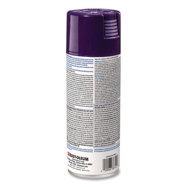 Rust-Oleum® Painter's Touch 2X Ultra Cover Spray Paint, Gloss Purple, 12 oz Aerosol Can, 6/Carton (RST334042)