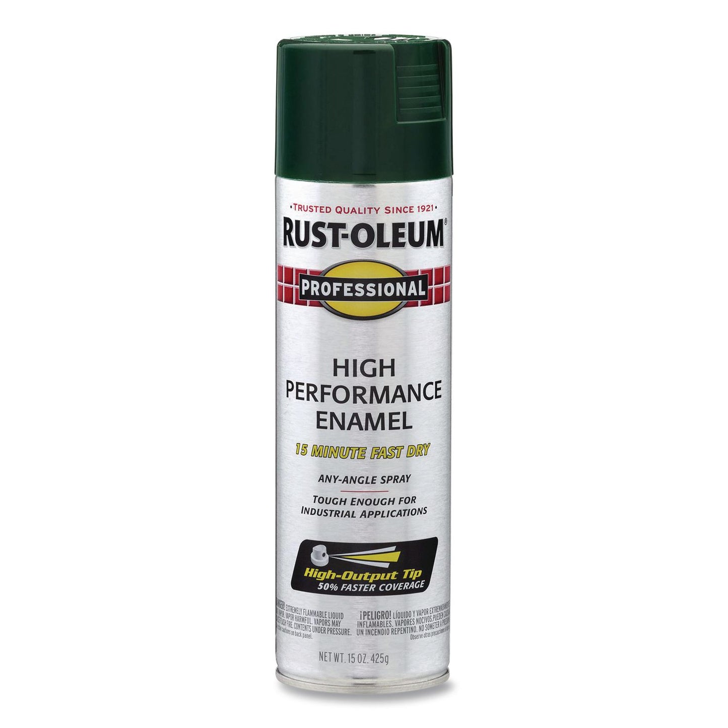 Rust-Oleum® Professional Spray Paint, Gloss Hunter Green, 15 oz Aerosol Can, 6/Carton (RST7538838)