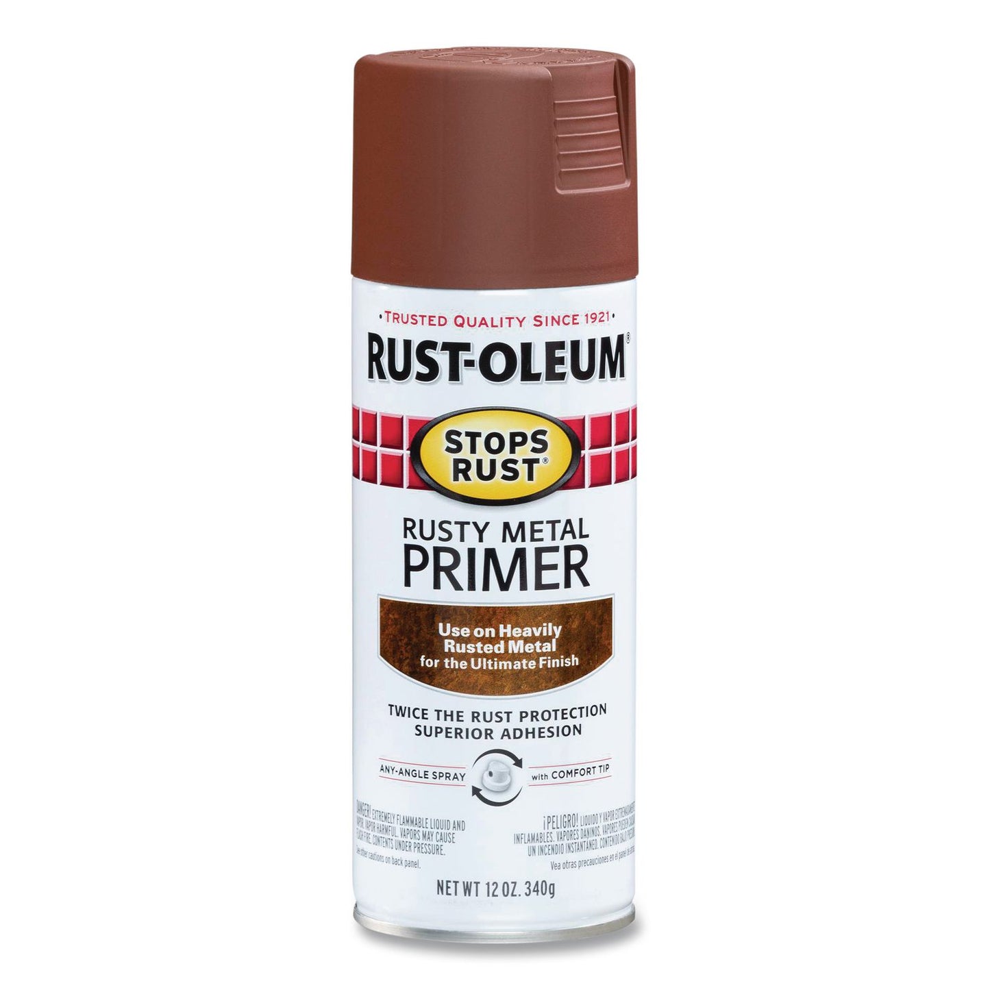 Rust-Oleum® Stops Rust Spray Paint, Flat Rusty Metal, 12 oz Aerosol Can, 6/Carton (RST7769830)