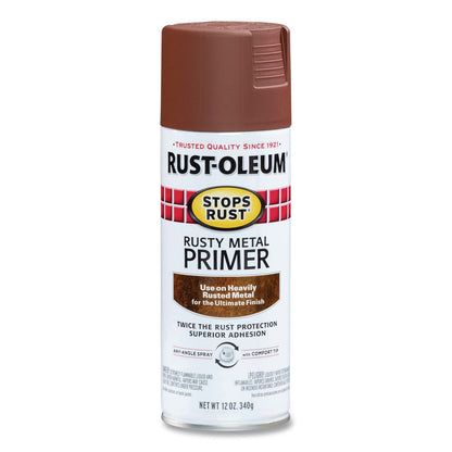 Rust-Oleum® Stops Rust Spray Paint, Flat Rusty Metal, 12 oz Aerosol Can, 6/Carton (RST7769830)