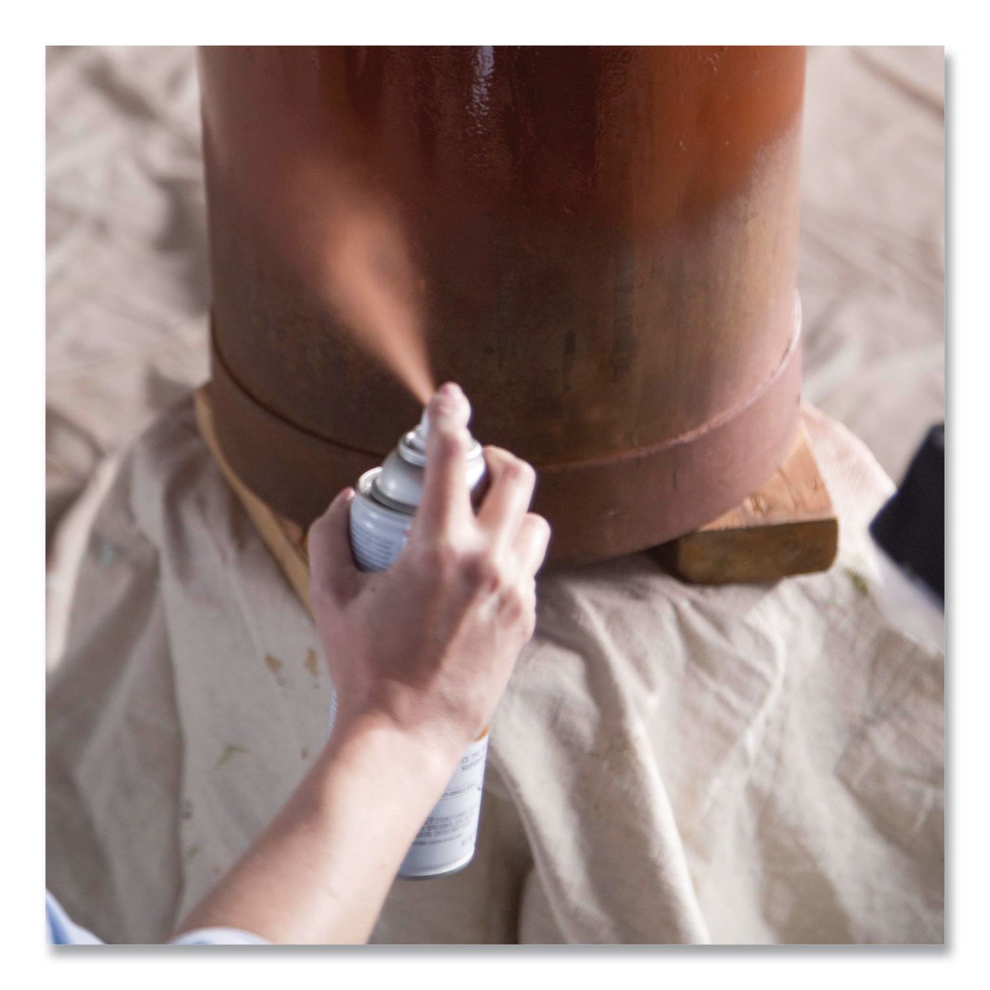 Rust-Oleum® Stops Rust Spray Paint, Flat Rusty Metal, 12 oz Aerosol Can, 6/Carton (RST7769830)