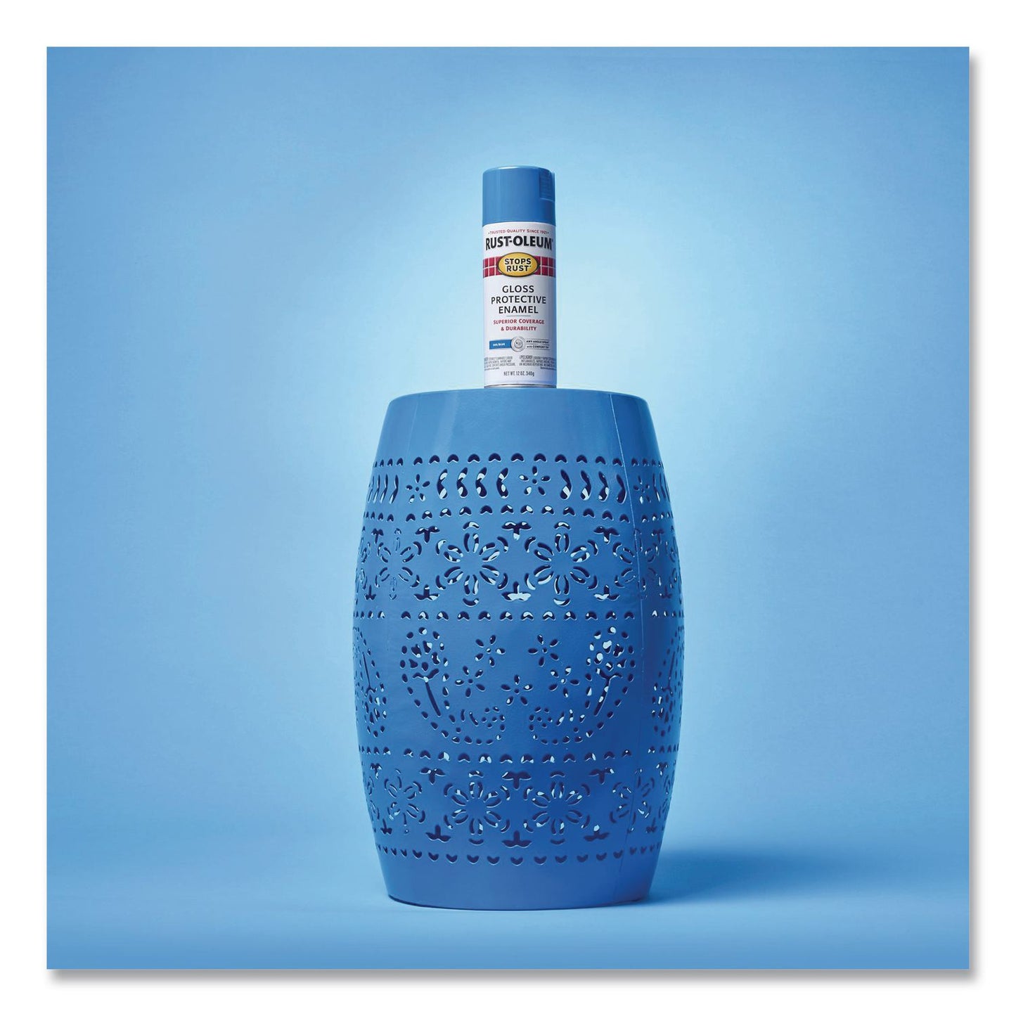 Rust-Oleum® Stops Rust Spray Paint, Gloss Sail Blue, 12 oz Aerosol Can, 6/Carton (RST7724830)