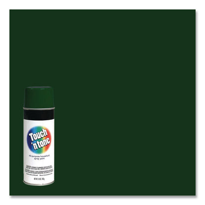 Rust-Oleum® Touch'n Tone Spray Paint, Gloss Hunter Green, 10 oz Aerosol Can, 6/Carton (RST55271830)