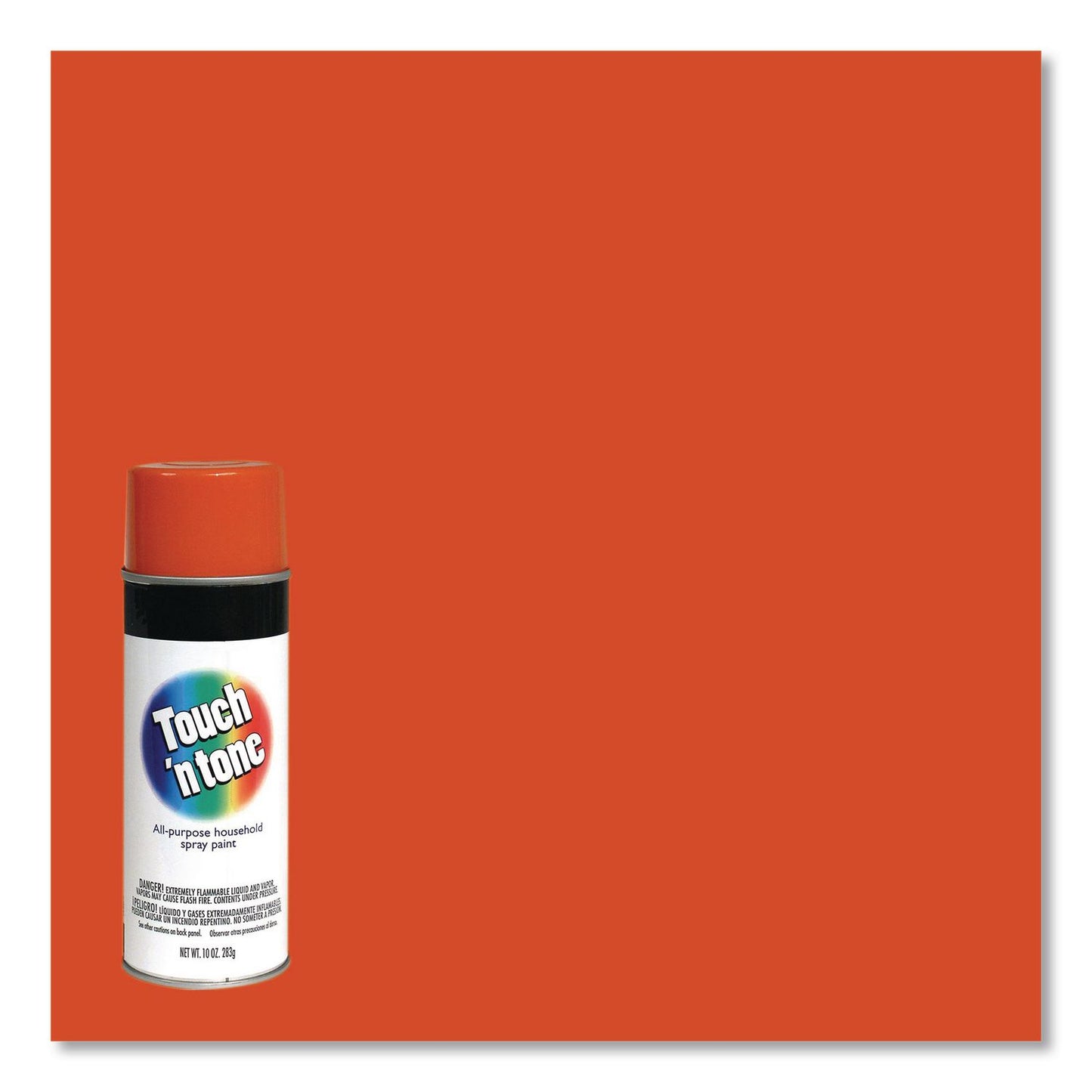 Rust-Oleum® Touch'n Tone Spray Paint, Gloss Orange, 10 oz Aerosol Can, 6/Carton (RST55283830)