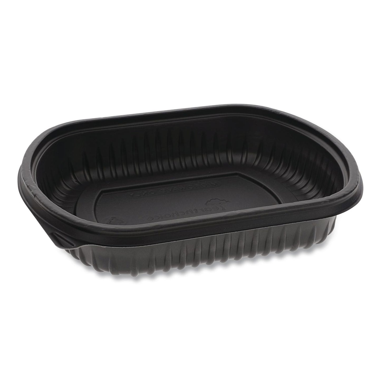 Pactiv Evergreen EarthChoice MealMaster Container, 24 oz, 8 x 6.5 x 1.5, Black, Plastic, 252/Carton (PCTYCN8462400)