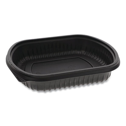 Pactiv Evergreen EarthChoice MealMaster Container, 24 oz, 8 x 6.5 x 1.5, Black, Plastic, 252/Carton (PCTYCN8462400)