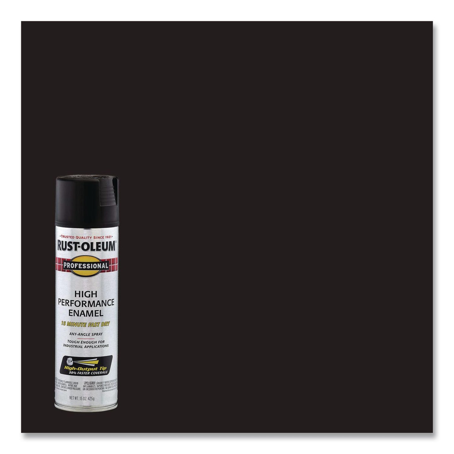 Rust-Oleum® Professional Spray Paint, Flat Black, 15 oz Aerosol Can, 6/Carton (RST7578838CT)