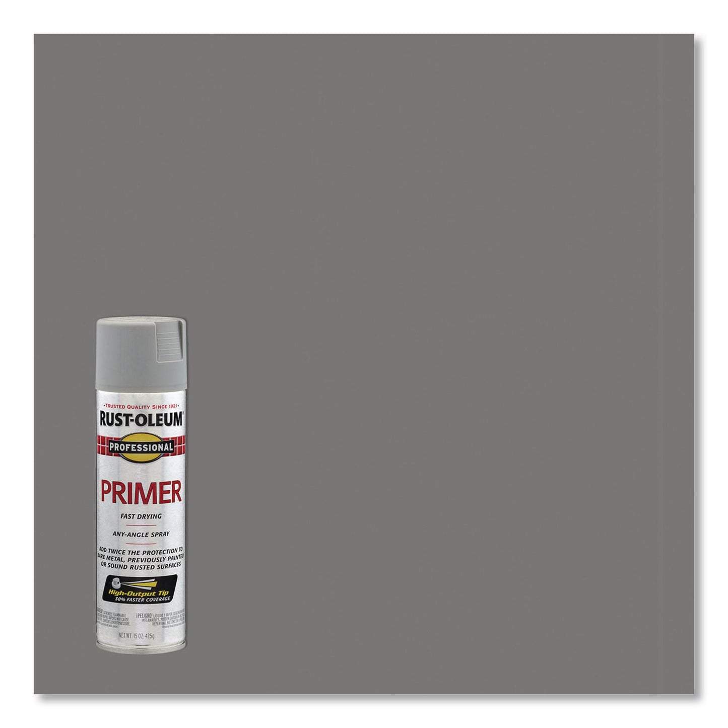 Rust-Oleum® Professional Spray Paint, Flat Gray, 15 oz Aerosol Can, 6/Carton (RST7582838CT)