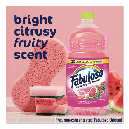 Fabuloso® Multi-Use Cleaner, Watermelon Scent, 128 oz Bottle, 3/Carton (CPC61051624)