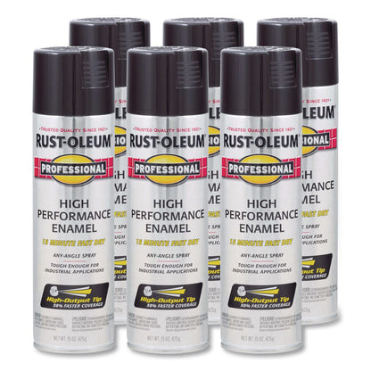 Rust-Oleum® Professional Spray Paint, Gloss Gray, 15 oz Aerosol Can, 6/Carton (RST7579838CT)