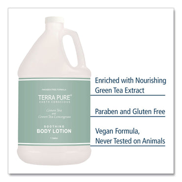 Diversified Hospitality Solutions Terra Pure Lotion Gallon, 1 gal Bottle, Green Tea and Lemongrass Scent (DHS002270EA)