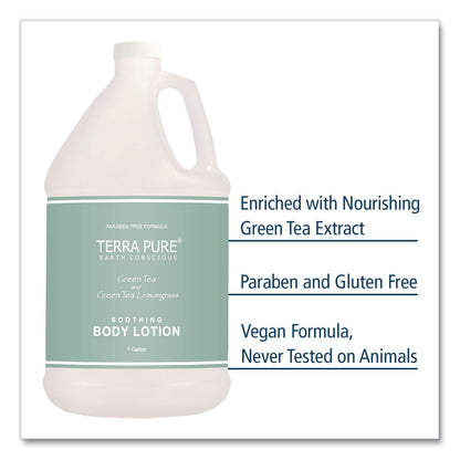 Diversified Hospitality Solutions Terra Pure Lotion Gallon, 1 gal Bottle, Green Tea and Lemongrass Scent (DHS002270EA)