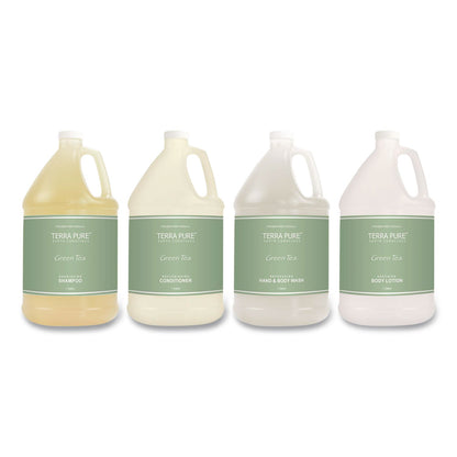 Diversified Hospitality Solutions Terra Pure Shampoo Gallon, Green Tea Lemongrass Scent, 1 gal Bottle (DHS002287EA)