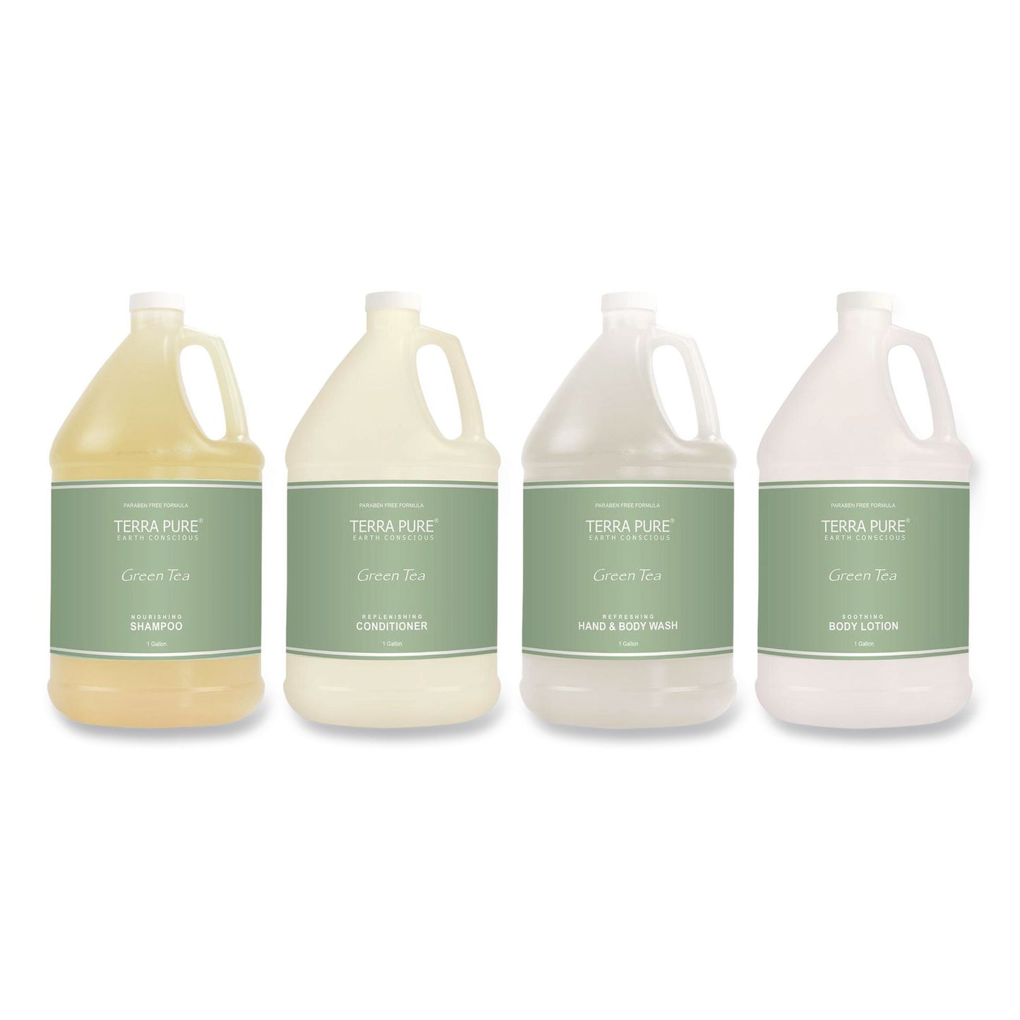 Diversified Hospitality Solutions Terra Pure Body Wash Gallon, Green Tea Lemongrass Scent, 1 gal Bottle (DHS002294EA)