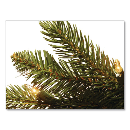 National Tree Company® Pre-Lit Grande Fir Pencil Slim Tree, 30" x 30" x 78", Green Tree, Green Tree Stand (NTTPEGF433465)