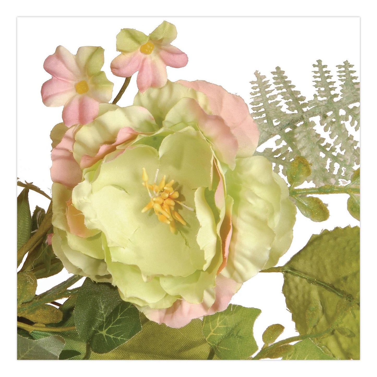 National Tree Company® Spring Wreath, 22" Diameter x 3" h, Green/Pink/Red/Yellow (NTTRAS1503261)