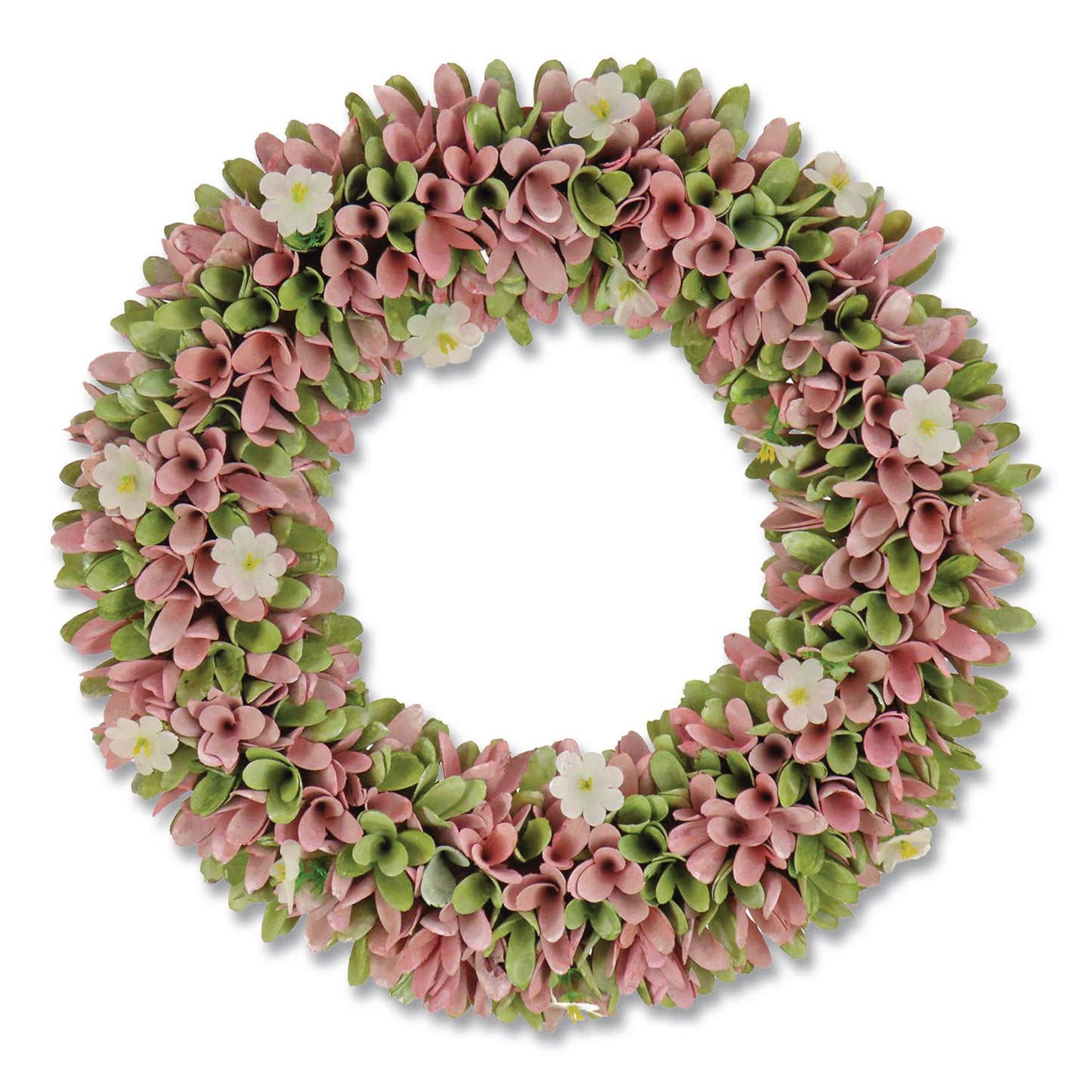 National Tree Company® Spring Pink Floral Wreath, 18" x 18" x 3.93", Pink (NTTEG79C0055181)
