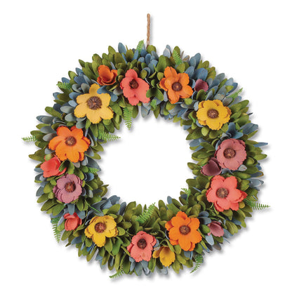 National Tree Company® Spring Wreath, 18.1" x 18.1" x 3.9", Assorted Colors (NTTEG7919B01231)
