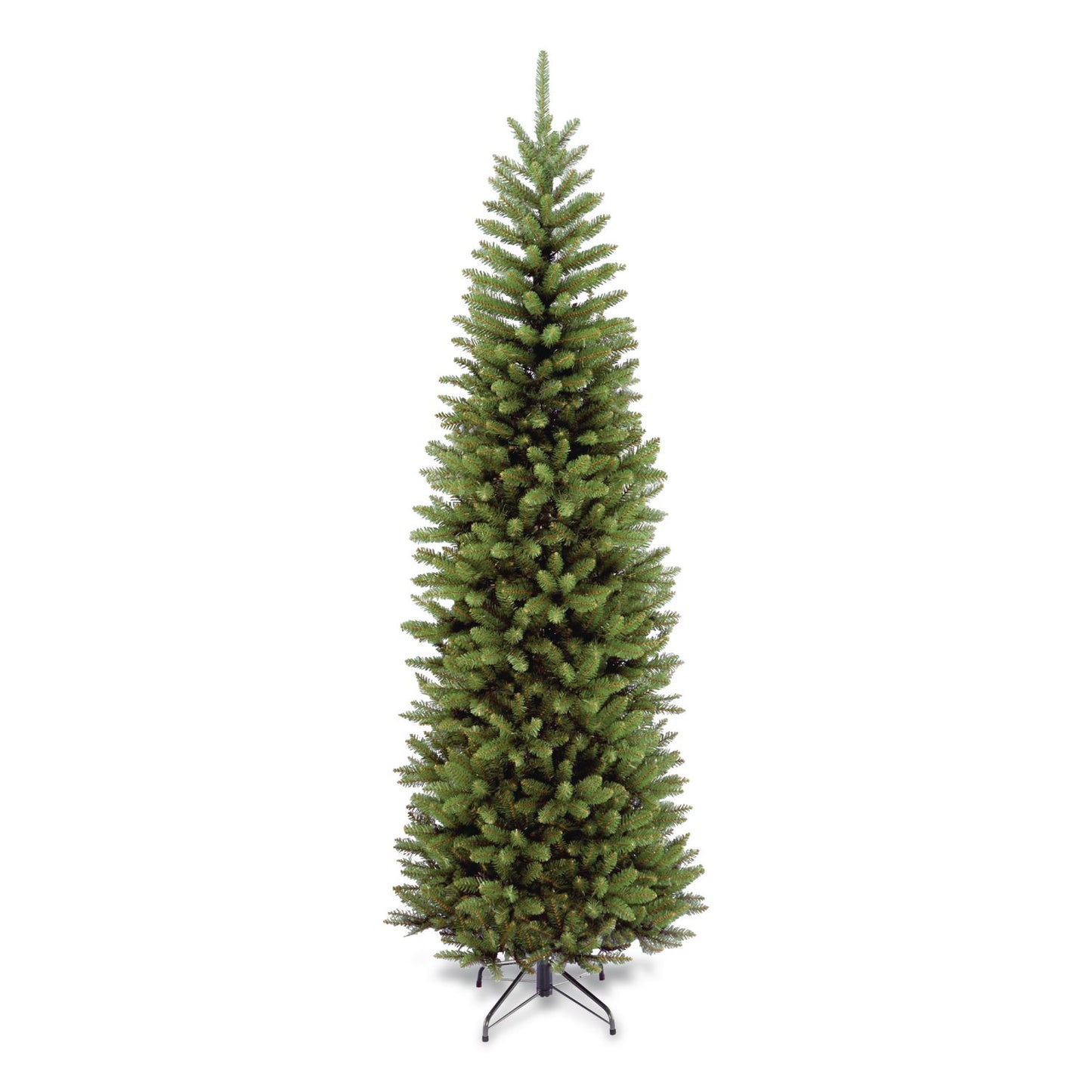 National Tree Company® Kingswood Fir Pencil Tree, 29" x 29" x 84", Green Tree, Green Tree Stand (NTTKW750070)