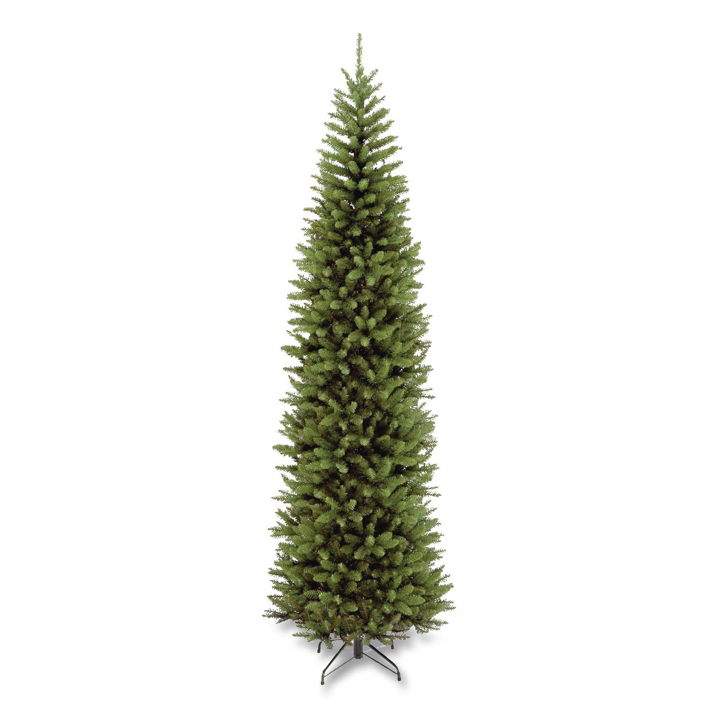 National Tree Company® Kingswood Fir Pencil Tree, 35" x 35" x 108", Green Tree, Green Tree Stand (NTTKW750090)