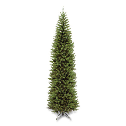 National Tree Company® Kingswood Fir Pencil Tree, 35" x 35" x 108", Green Tree, Green Tree Stand (NTTKW750090)