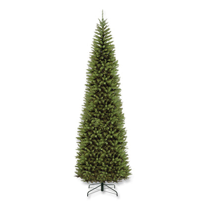 National Tree Company® Kingswood Fir Pencil Tree, 54" x 54" x 168", Green Tree, Green Tree Stand (NTTKW7500140)