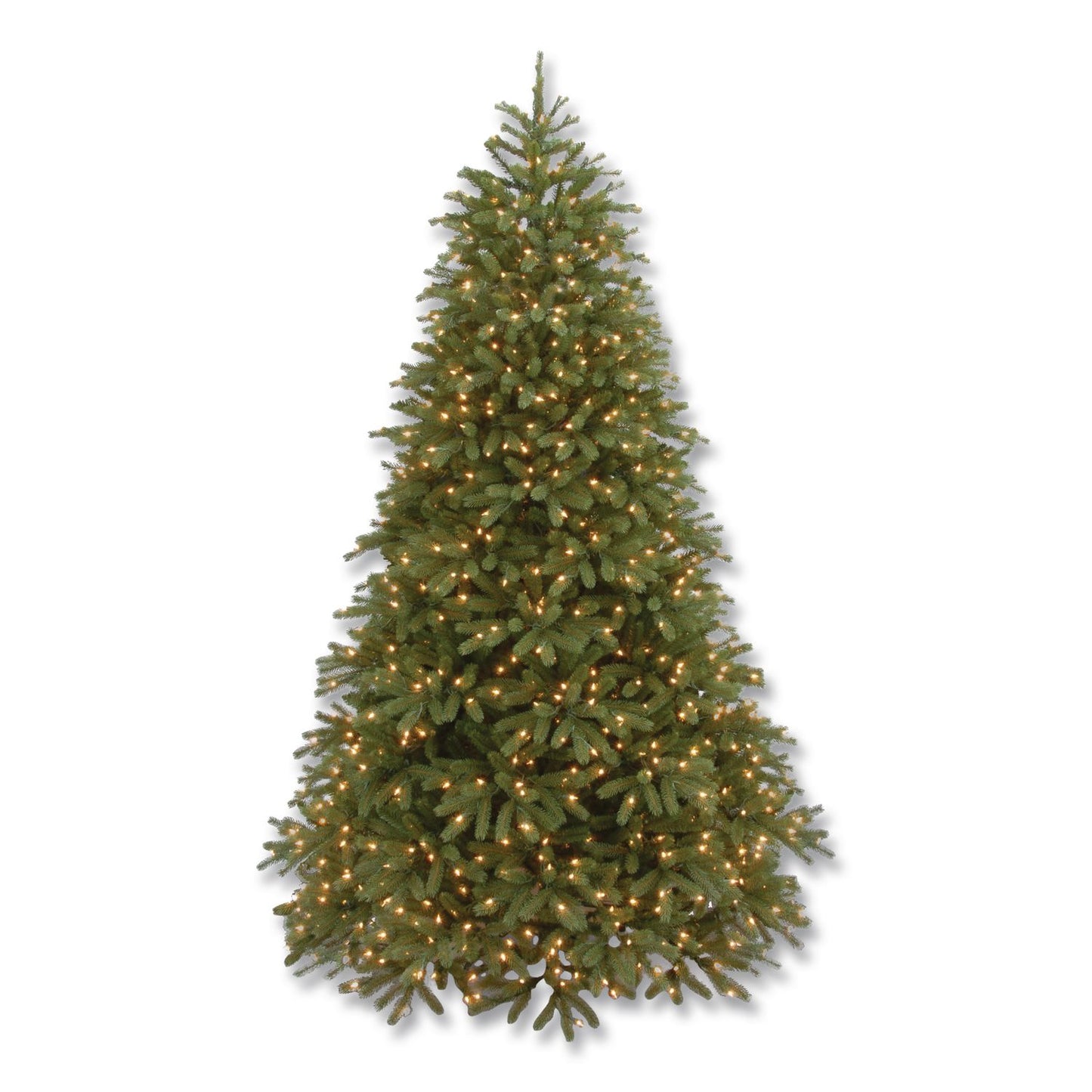 National Tree Company® Pre-Lit Jersey Fraser Fir Medium Tree, 48" x 48" x 78", Green Tree, Green Tree Stand (NTTPEJF130265)