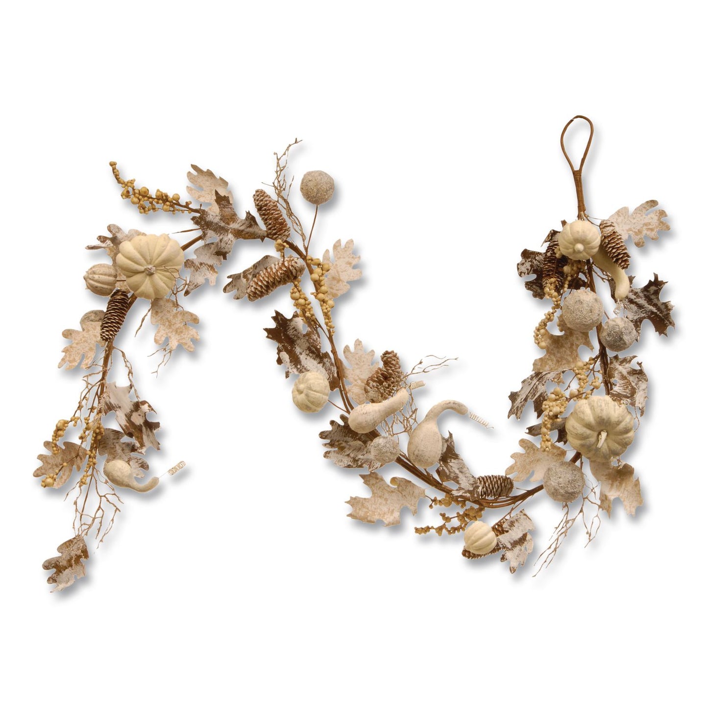 National Tree Company® Fall Garland, 72" Long, White (NTTRAHVG060669A)