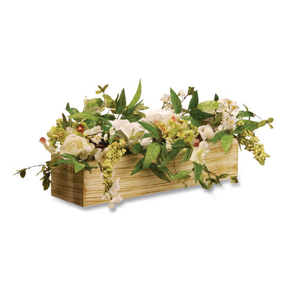 National Tree Company® Spring Candleholder Table Decoration, 9" x 22" x 9", Cream (NTTRASBE030146B)