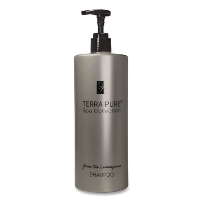 Diversified Hospitality Solutions Terra Pure Shampoo Air Pump, Green Tea Lemongrass Scent, 16.32 oz Bottle (DHS458944EA)